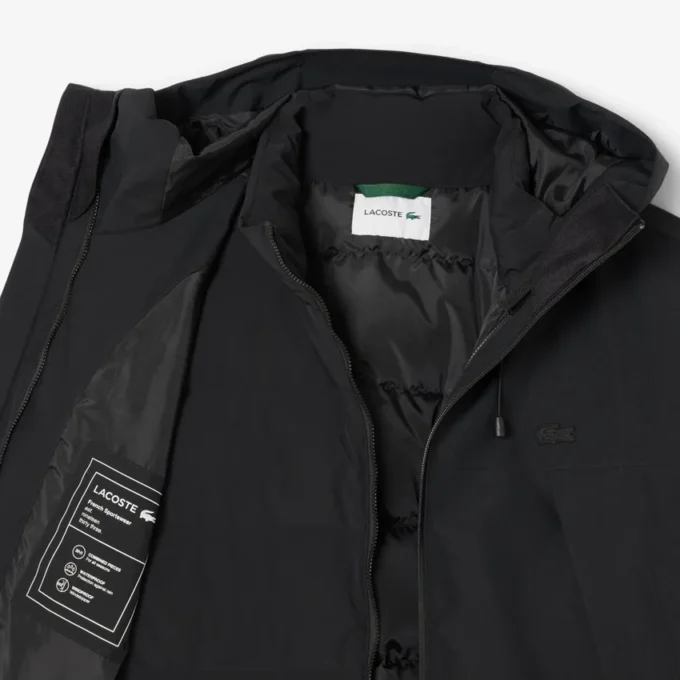 メンズ 3-in-1 撥水パディングパーカー