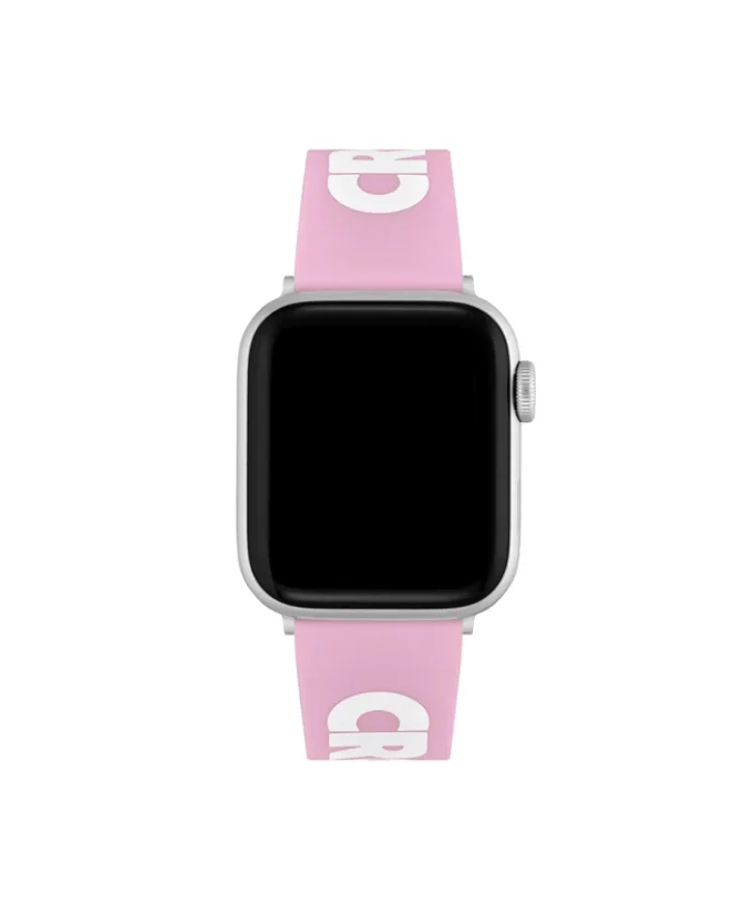 クロコダイル柄 ピンク シリコン Apple Watch ストラップ