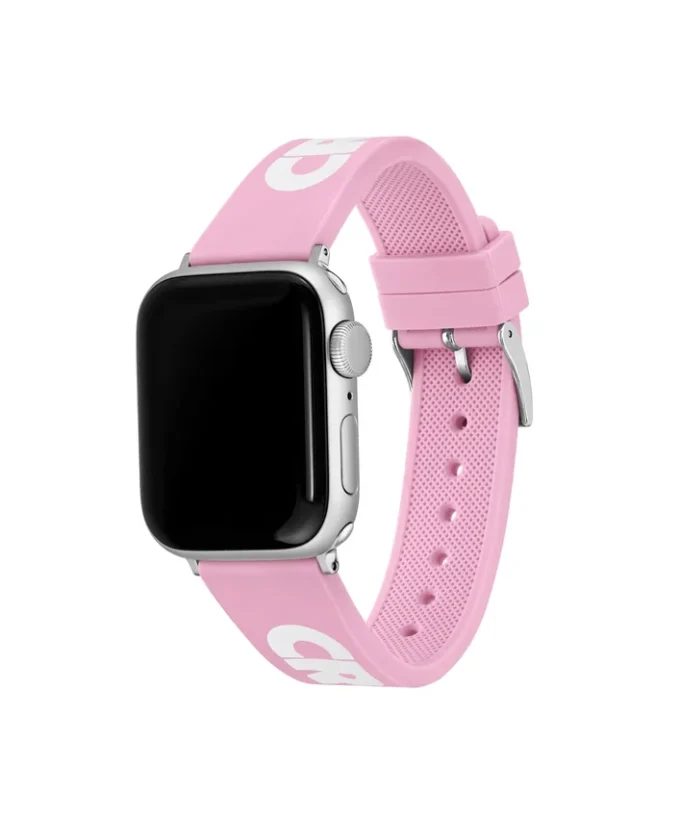 クロコダイル柄 ピンク シリコン Apple Watch ストラップ