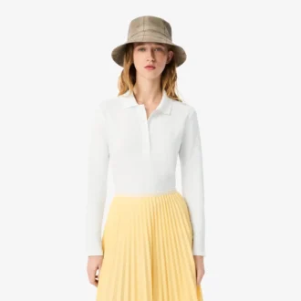 レディース スリムフィット L.12.12 ストレッチ ミニピケ ポロシャツ