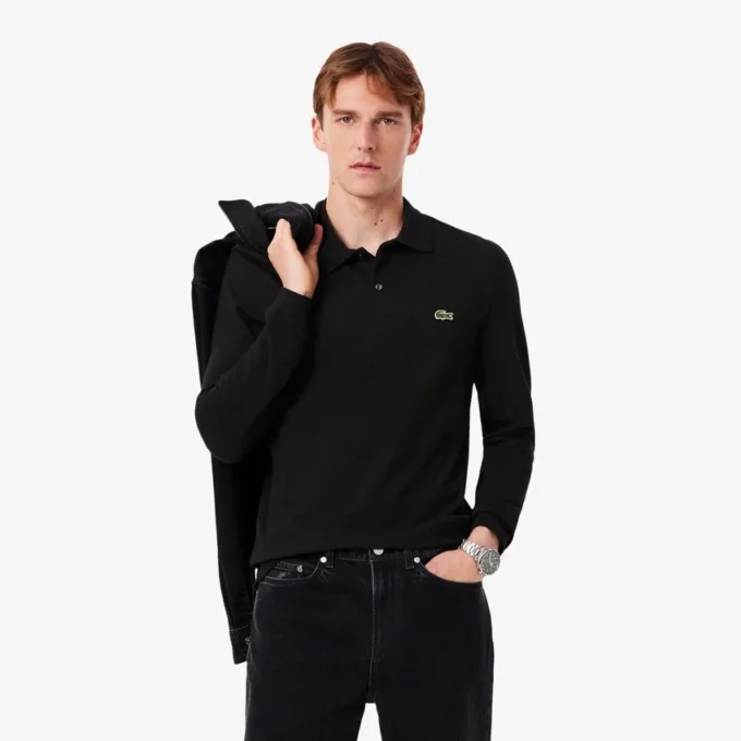 メンズ スリムフィット L.12.12 長袖ポロシャツ メンズ スリムフィット L.12.12 長袖ポロシャツ