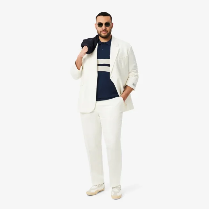 メンズ ボールドストライプ クラシックフィット L.12.12 ポロシャツ メンズ ボールドストライプ クラシックフィット L.12.12 ポロシャツ
