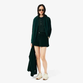 レディース スリムフィット L.12.12 ストレッチ ミニピケ ポロシャツ