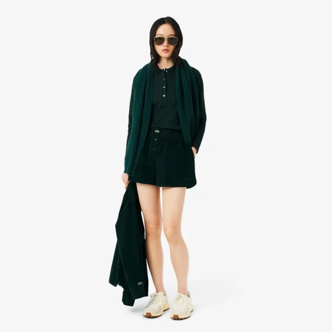 レディース スリムフィット L.12.12 ストレッチ ミニピケ ポロシャツ レディース スリムフィット L.12.12 ストレッチ ミニピケ ポロシャツ