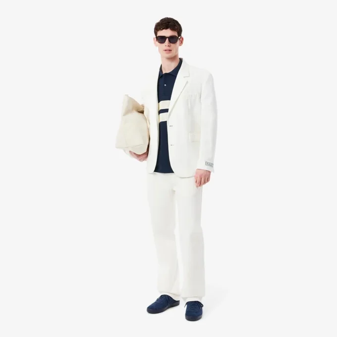 メンズ ボールドストライプ クラシックフィット L.12.12 ポロシャツ メンズ ボールドストライプ クラシックフィット L.12.12 ポロシャツ