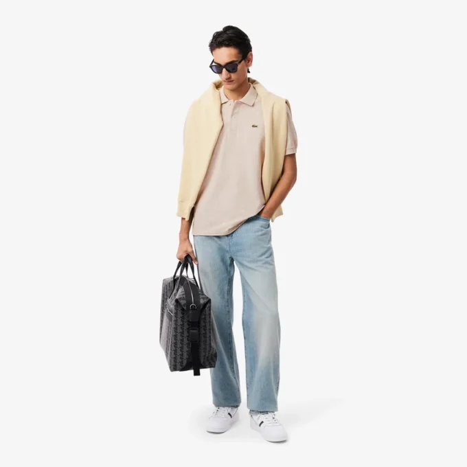 メンズ クラシックフィット L.12.12 ヘザーポロシャツ メンズ クラシックフィット L.12.12 ヘザーポロシャツ
