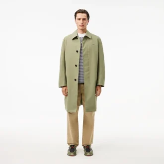 メンズ クラシックフィット L.12.12 ストライプ プチピケ ポロシャツ メンズ クラシックフィット L.12.12 ストライプ プチピケ ポロシャツ