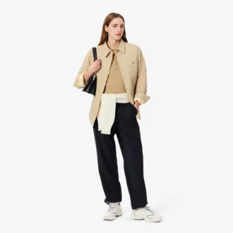 レディース L.12.12 スリムフィット ストレッチ ミニピケ ポロシャツ