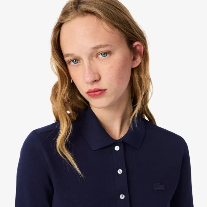 レディース スリムフィット L.12.12 ストレッチ ミニピケ ポロシャツ レディース スリムフィット L.12.12 ストレッチ ミニピケ ポロシャツ
