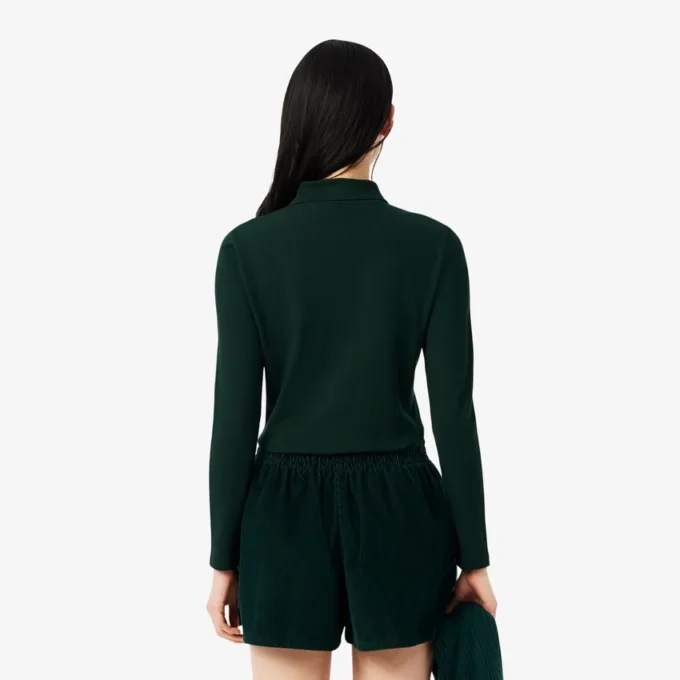 レディース スリムフィット L.12.12 ストレッチ ミニピケ ポロシャツ レディース スリムフィット L.12.12 ストレッチ ミニピケ ポロシャツ