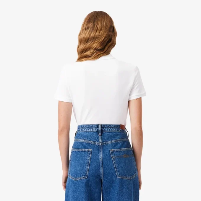レディース L.12.12 スリムフィット ストレッチ ミニピケ ポロシャツ レディース L.12.12 スリムフィット ストレッチ ミニピケ ポロシャツ
