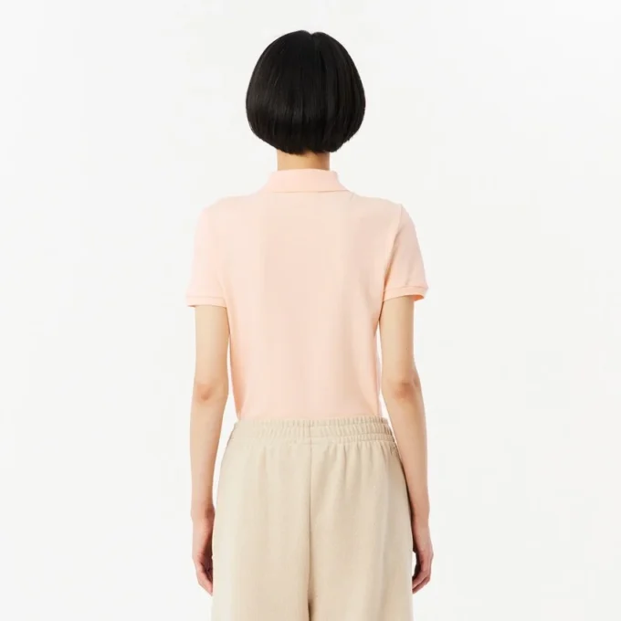 レディース L.12.12 スリムフィット ストレッチ ミニピケ ポロシャツ レディース L.12.12 スリムフィット ストレッチ ミニピケ ポロシャツ