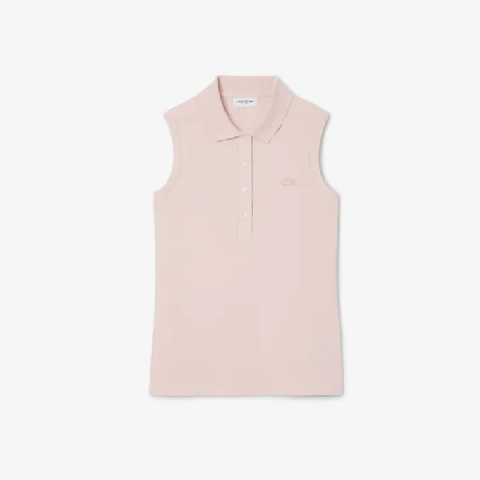 レディース スリムフィット L.12.12 ノースリーブ ストレッチ ポロシャツ レディース スリムフィット L.12.12 ノースリーブ ストレッチ ポロシャツ