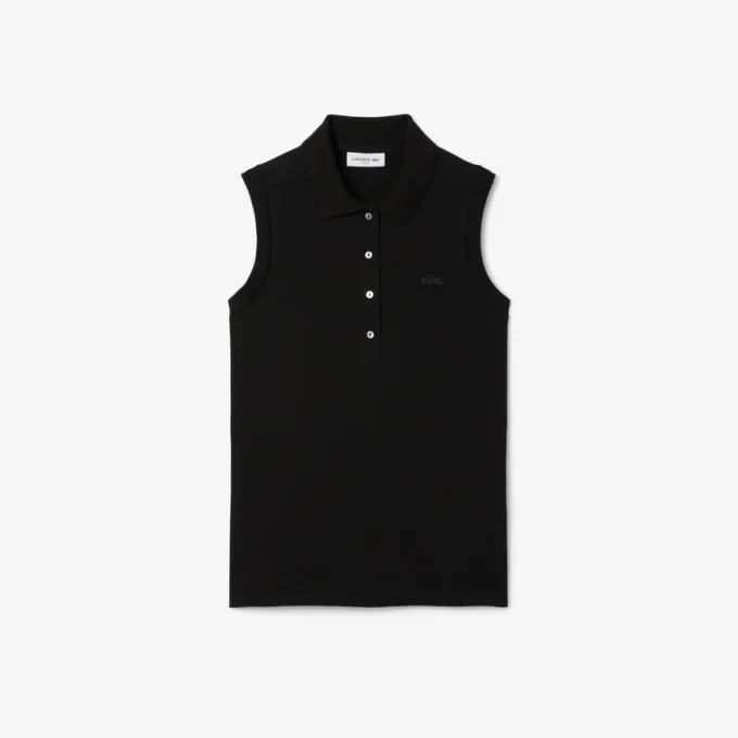 レディース スリムフィット L.12.12 ノースリーブ ストレッチ ポロシャツ レディース スリムフィット L.12.12 ノースリーブ ストレッチ ポロシャツ