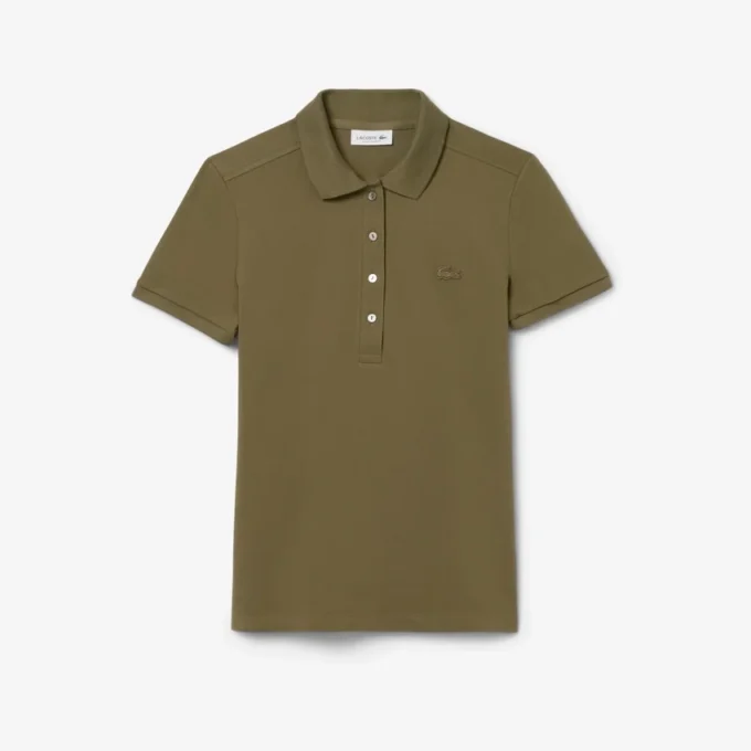 レディース L.12.12 スリムフィット ストレッチ ミニピケ ポロシャツ レディース L.12.12 スリムフィット ストレッチ ミニピケ ポロシャツ