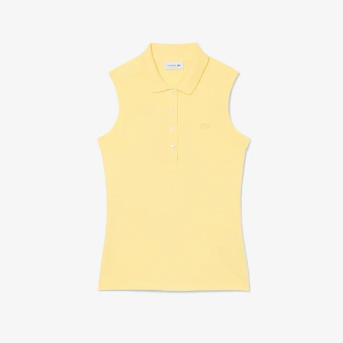 レディース スリムフィット L.12.12 ノースリーブ ストレッチ ポロシャツ レディース スリムフィット L.12.12 ノースリーブ ストレッチ ポロシャツ