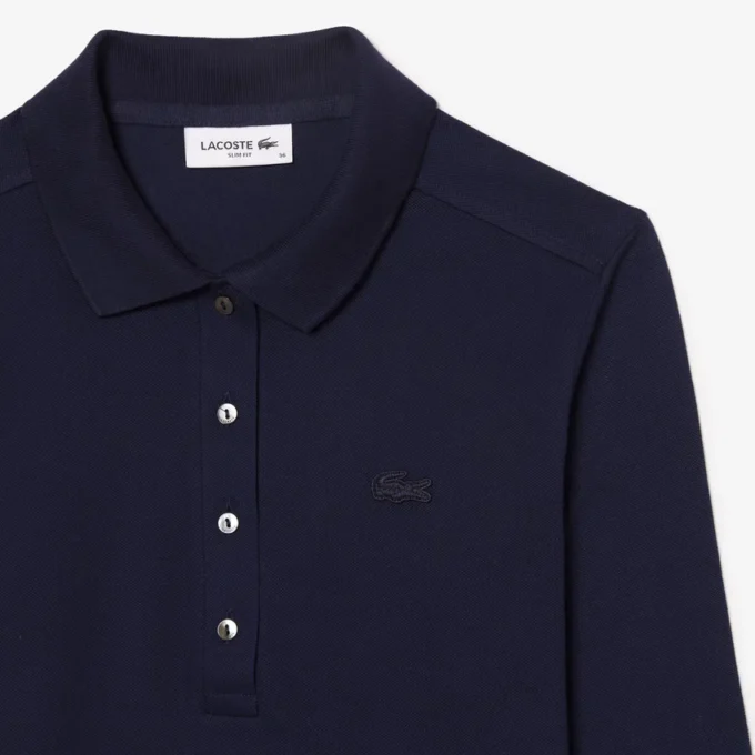 レディース スリムフィット L.12.12 ストレッチ ミニピケ ポロシャツ レディース スリムフィット L.12.12 ストレッチ ミニピケ ポロシャツ