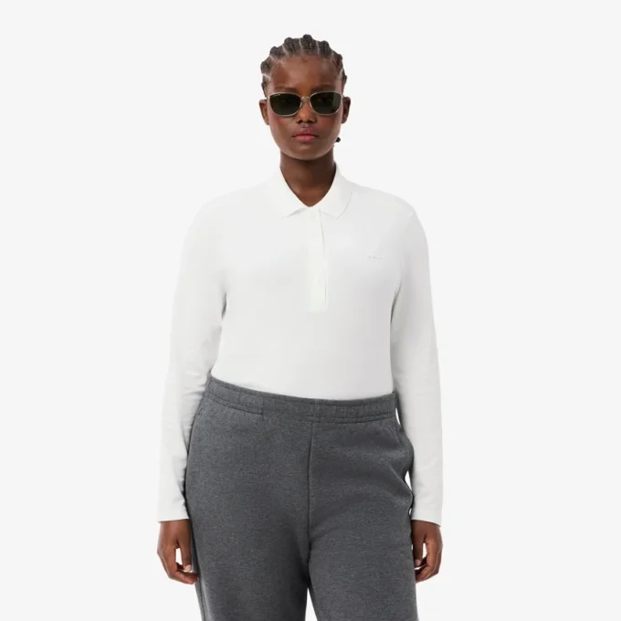 レディース スリムフィット L.12.12 ストレッチ ミニピケ ポロシャツ レディース スリムフィット L.12.12 ストレッチ ミニピケ ポロシャツ