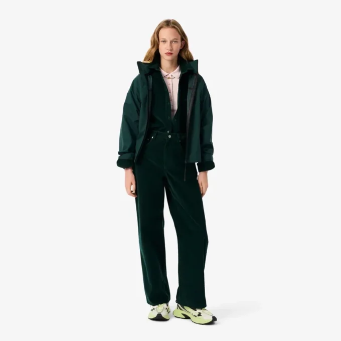 レディース スリムフィット L.12.D リブ編みコットンポロシャツ レディース スリムフィット L.12.D リブ編みコットンポロシャツ