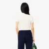 レディース スリムフィット L.12.D リブ編みコットンポロシャツ レディース スリムフィット L.12.D リブ編みコットンポロシャツ
