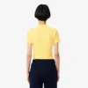 レディース スリムフィット L.12.D リブ編みコットンポロシャツ レディース スリムフィット L.12.D リブ編みコットンポロシャツ