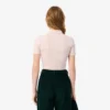 レディース スリムフィット L.12.D リブ編みコットンポロシャツ レディース スリムフィット L.12.D リブ編みコットンポロシャツ