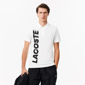 メンズ レギュラーフィット Lacoste ムーブメント プリント ポロシャツ