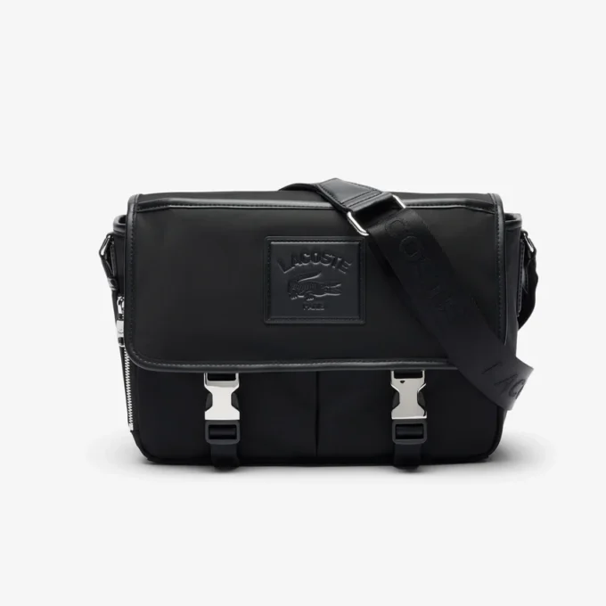Lacoste クラシック フラップクロージャー サッチェル Lacoste クラシック フラップクロージャー サッチェル