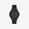 Lacoste 12.12 ブラック シリコンストラップ 時計