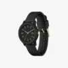 Lacoste 12.12 ブラック シリコンストラップ 時計 Lacoste 12.12 ブラック シリコンストラップ 時計