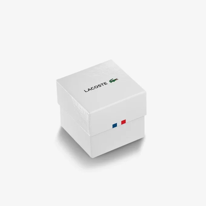 Lacoste 12.12 ブラック シリコンストラップ 時計