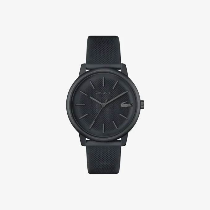 Lacoste.12.12 Move 3針時計 ブラック シリコン