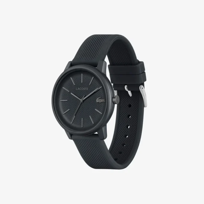 Lacoste.12.12 Move 3針時計 ブラック シリコン