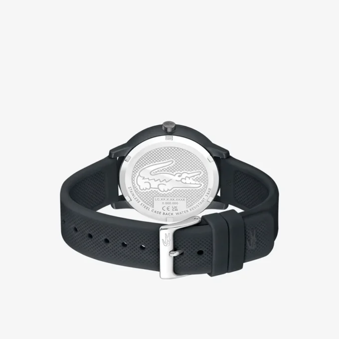 Lacoste.12.12 Move 3針時計 ブラック シリコン