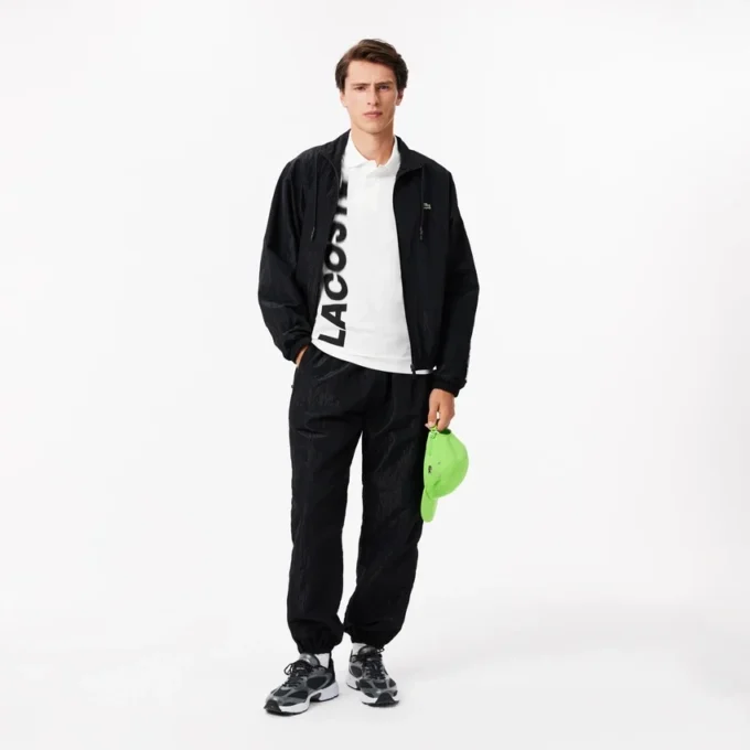 メンズ レギュラーフィット Lacoste ムーブメント プリント ポロシャツ メンズ レギュラーフィット Lacoste ムーブメント プリント ポロシャツ