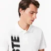 メンズ レギュラーフィット Lacoste ムーブメント プリント ポロシャツ メンズ レギュラーフィット Lacoste ムーブメント プリント ポロシャツ
