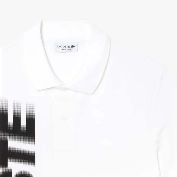 メンズ レギュラーフィット Lacoste ムーブメント プリント ポロシャツ メンズ レギュラーフィット Lacoste ムーブメント プリント ポロシャツ