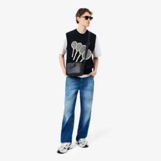 Lacoste Club グレインレザー サッチェル