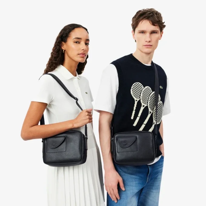 Lacoste Club グレインレザー サッチェル