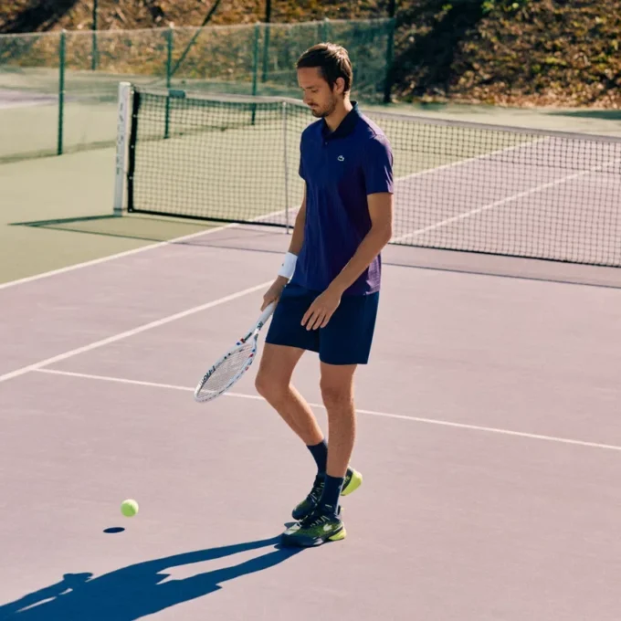メンズ Lacoste Tennis × ダニール・メドベージェフ ポロシャツ メンズ Lacoste Tennis × ダニール・メドベージェフ ポロシャツ