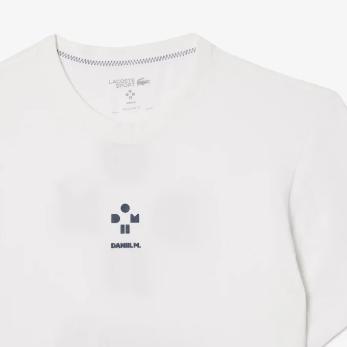 メンズ Lacoste Tennis × ダニール・メドベージェフ Ultra Dry Tシャツ メンズ Lacoste Tennis × ダニール・メドベージェフ Ultra Dry Tシャツ