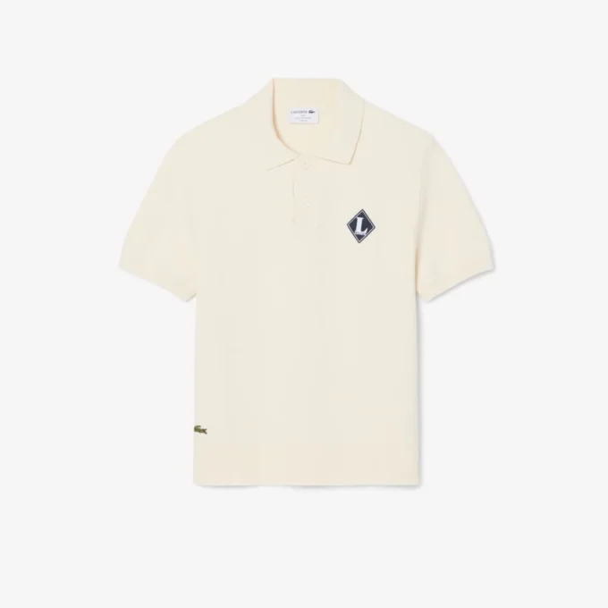 「Made in France」バッジをあしらったポロシャツカラーセーター 「Made in France」バッジをあしらったポロシャツカラーセーター