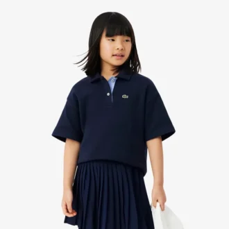 ガールズ オーバーサイズ ピケ ポロシャツ
