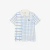 ボーイズ ストライプ ピケ テニス ポロシャツ