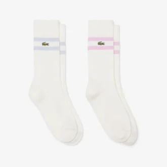 ユニセックス リブ編みコットンソックス