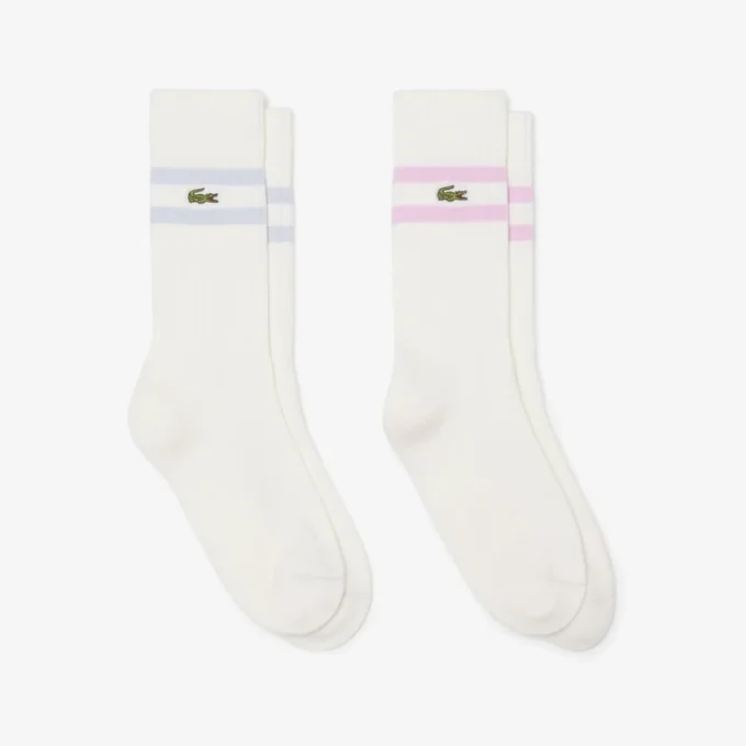 ユニセックス リブ編みコットンソックス