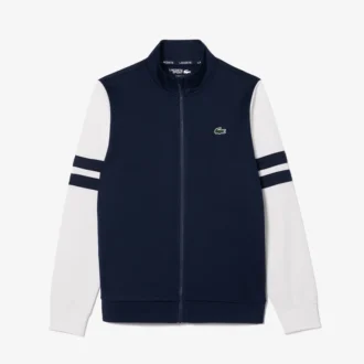 メンズ ジップアップ ストレッチ テニス スウェットシャツ