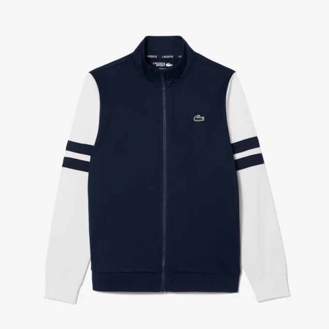 メンズ ジップアップ ストレッチ テニス スウェットシャツ