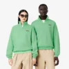 ユニセックス ルーズフィット バッジアクセント ハーフジップスウェット ユニセックス ルーズフィット バッジアクセント ハーフジップスウェット