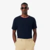 メンズ コントラストネック パジャマトップ メンズ コントラストネック パジャマトップ